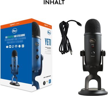Мікрофон Logitech G Blue Yeti для запису, стрімінгу та геймінгу Classic Black