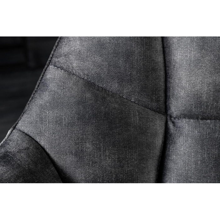 Обідня лавка Riess Ambiente Papillon - 165 см - сіро-чорна - оксамитовий металевий каркас, спинка, підлокітники, м&39яка лавка, кухонна лавка, обідня лавка