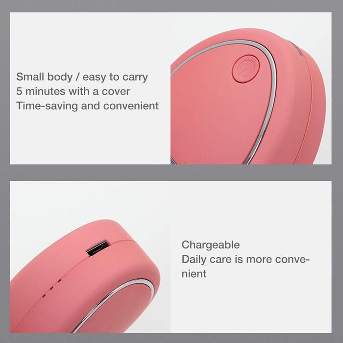 Масажер для очей, мікрострумовий масажер для обличчя масажер для обличчя, підтяжка обличчя для догляду за сухими очима Bexdug Pink