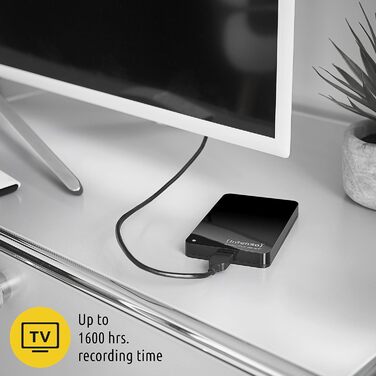 Портативний зовнішній жорсткий диск для телевізора - 2,5 дюйма, 5400 об/хв, 8 МБ кеш-пам'яті, USB 3 з кріпленням для телевізора, чорний 2TB-USB 3.0, 6021480 Memory Play Portable Hard Drive 2TB