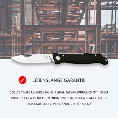 Кишеньковий ніж BKER PLUS Atlas Black - дворучний суцільнометалевий складаний ніж з гострим лезом 12C27 Sandvik - складаний ніж ED