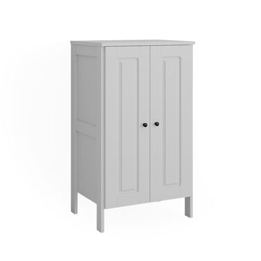 Дитяча шафа Ajaton, біла - 70x1253 см, виготовлена з ДСП - дитяча полиця для дітей та підлітків, практичне рішення для добре організованих кімнат, біла 70x120,6x53,4 см