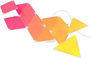 15 Smart Triangular LED Panels RGBW - Modular WiFi 16 Million Colours Wall Light Indoor, Music & Screen Sync, Works with Alexa Google Apple, 15 Smart Triangular LED Panels RGBW - Modular WiFi 16 Million Colours Wall Light Indoor, Music & Screen Sync, Work