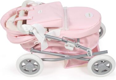 Маленька коляска зі штучної шкіри рожева лялькова коляска la, S, 65049