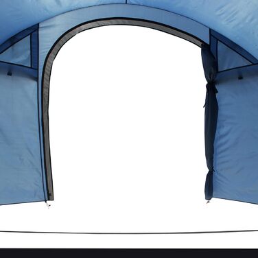 Намет Cetona 4 особи 170 см Купольний намет Вітальня Бічний вхід Висота над головою Водонепроникний 3000 мм Синій сірий