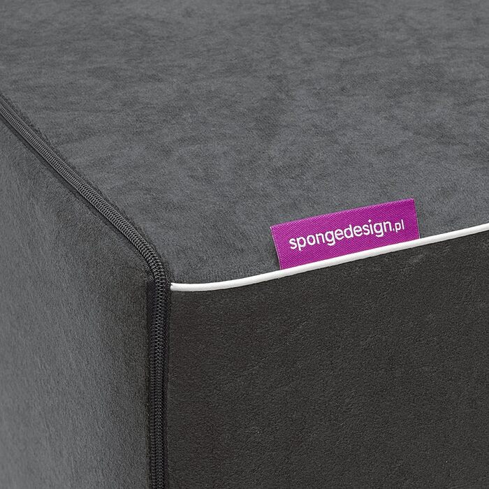 Дитяче крісло від 1 року - Дитяче крісло - Міцне, зручне, виготовлене з пінопласту - зі знімним чохлом, який можна прати - Ідея подарунка, подарунок на 1-й день народження для дівчаток та хлопчиків - Сірий