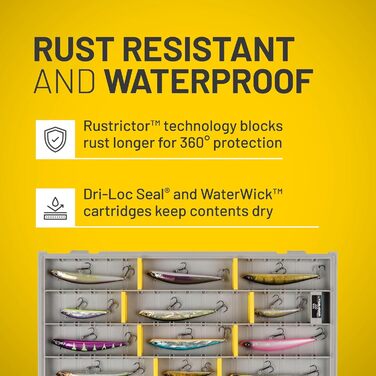 Ящики для зберігання снастей Plano Edge Professional Series, преміум-органайзер із захистом від іржі, 3700 Thin