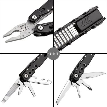 Мультитули з нержавіючої сталі, складні багатофункціональні плоскогубці 24 в 1, багатофункціональні плоскогубці, мультитул, мульти
