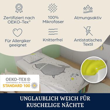 Дитяча постільна білизна sleepwise 100x135 комплект дитячої постільної білизни для дітей з 1 наволочкою 40x60 см комплект дитячої