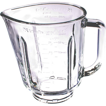 Заміна Нове змінне скло/глечик 1,5 л для блендера KitchenAid Stand (моделі від KSB555, 5KSB555, KSB565 тощо) Скляна банка прозора