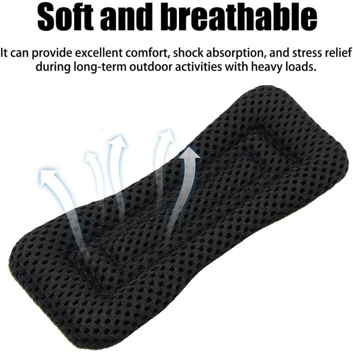 Наплічний ремінь для перенесення, знімна протиударна накладка на ремінь рюкзака Тактична мяка сітчаста підкладка для жилетів Рюкзаки Ремінці для гітари Сумка для риболовлі