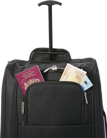 Комплект ручної поклажі з 2 шт. TB023-830 Чорний, 55 см, 42 л, Чорний, 5 Cities The Valencia Collection