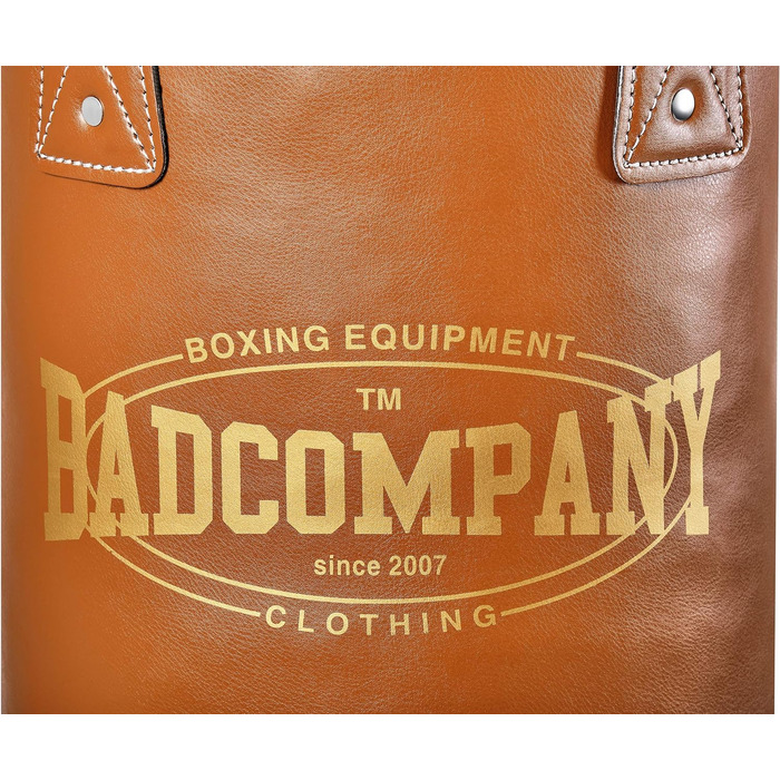 Ретро-боксерська груша Bad Company з надміцним чотириточковим сталевим ланцюгом I Боксерська груша зі штучної шкіри, яку я наповню