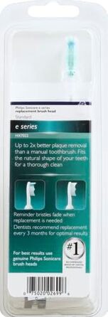 Стандартні насадки для звукових зубних щіток Philips Sonicare e-Series HX7022/26 (2 упаковки)