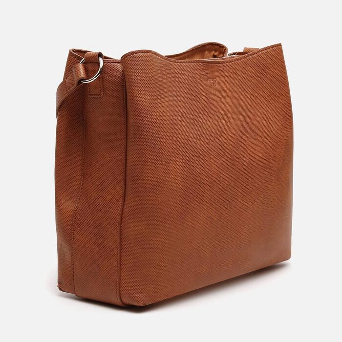 Сумка для бомжів з регульованою ручкою - Жіноча сумка модна - Елегантні сумки на кожен день та вечірку Conti Camel 27 X 29 X 12 см