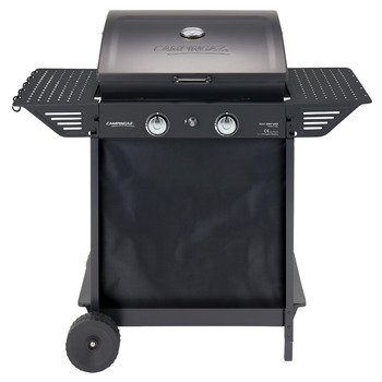 Газовий гриль Campingaz Xpert 200 LXD BBQ-візок з 2 алюмінізованими пальниками Кришка з термометром Потужність 7.1 кВт Решітка для підігріву 2 складані бічні столики