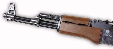 Страйкбольна гвинтівка Калашников АК-47 202229 – пружинна, дерев’яна, 6 мм, <0.5 Дж, BAX, 300-зарядний магазин