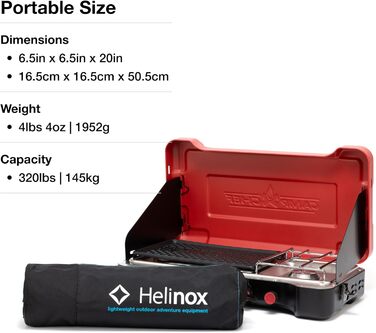 Крісло Helinox Savanna Ергономічний дизайн та вишуканий стиль поєднуються в кріслі, яке пропонує чудовий комфорт та підтримку (чорний) Чорний