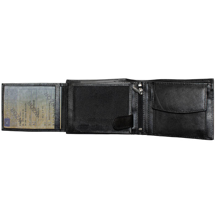 Портмоне чоловіче шкіряне Semi Line RFID Black (P8276-0)