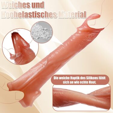 Реалістична пеніс-насадка Wakelust, для подовження та потовщення