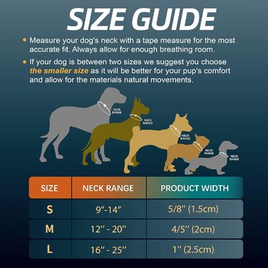 М'який пом'якшений нашийник для собак, регульований міцний нашийник з логотипом 3M, що відбиває світло, для великих порід собак (30), камуфляж помаранчевий, розмір L (обхват шиї 46-66 см)