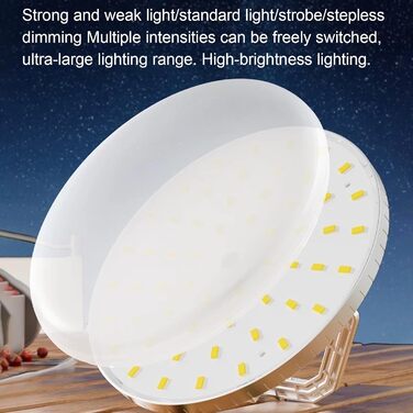 Світлодіодний кемпінговий ліхтар, 1600 люмен, сонячний ліхтар для намету, водонепроникний світлодіодний ліхтар, для використання на вулиці, у саду, на подвір&39ї, на патіо, на балконі, для походів, для рюкзаків, сріблястий