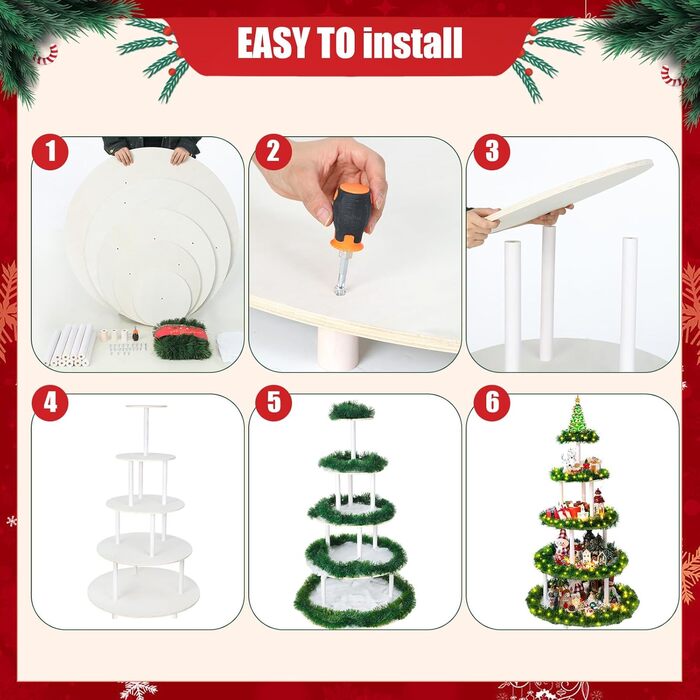 Різдвяна ялинка 5 рівнів Barydat