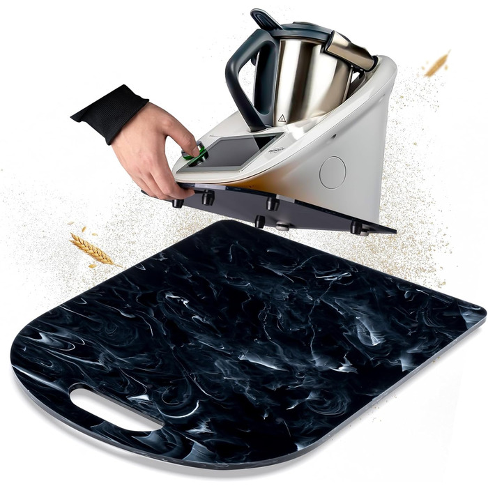 Розсувна дошка Achkey для Thermomix TM6 TM5 Високоякісні тефлонові ковзання без зусиль і надійна підставка Малюнок Художня хмара