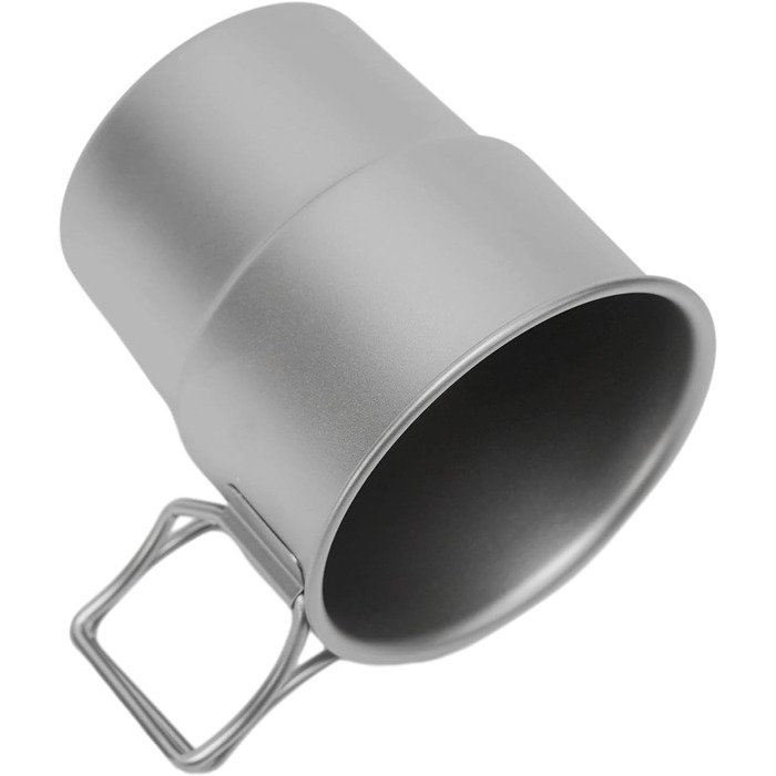 Кавова кружка, 300 мл, штабельована, для активного відпочинку, походів, з кришкою, герметична, для подорожей та кемпінгу, компактний рюкзачний посуд, піскоструминна обробка для пиття