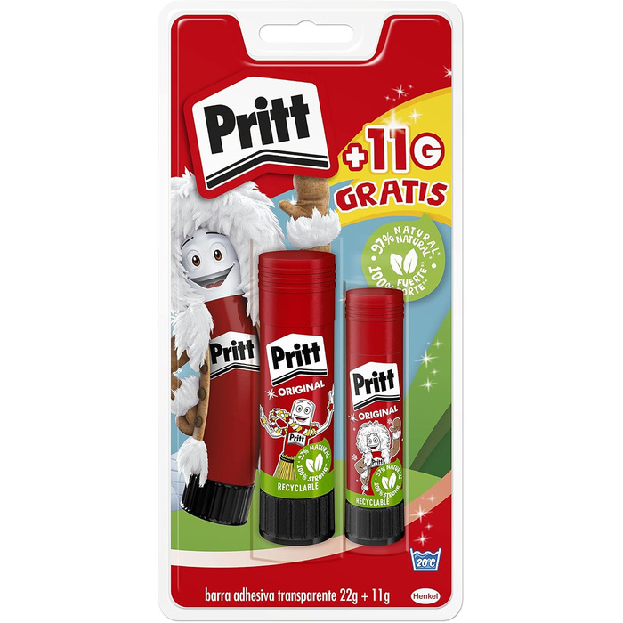 Клей-олівець Pritt 949433, 22 г і 11 г