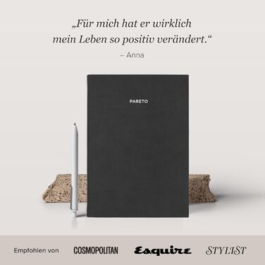 Планувальник Парето 2026 Ідеальна організація, досягнення цілей, підвищення продуктивності, розвиток корисних звичок Тижневий планувальник 2026, книжковий календар, щоденник, журнал успіху Schwarz Schwarz 26