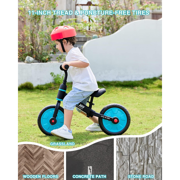 Дитячі велосипеди UBRAVOO Fit 'n Joy, дитячий велосипед-балансир 4-в-1 з педалями та навчальними колесами, дитячий велосипед-трици
