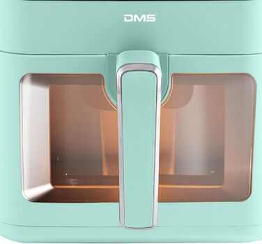 Аерофритюрниця DMS XXXL 7 літрів Фритюрниця Духова шафа Гриль з гарячим повітрям Кухонна плита Без жиру та олії включаючи 10 програм і цифровий сенсорний дисплей Таймер HFG-7 (зелений)