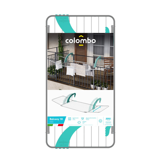 Сушарка для білизни навісна Colombo Balcony 18 (ST189)
