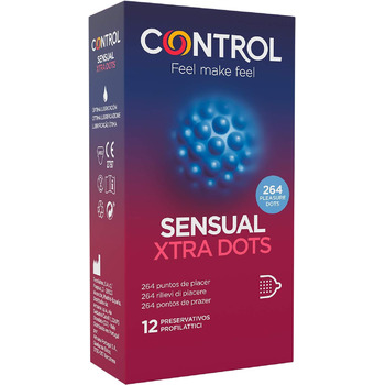 Презервативи CONTROL Sensual Xtra Dots, 12 шт. , 50 г, 00010364000000
