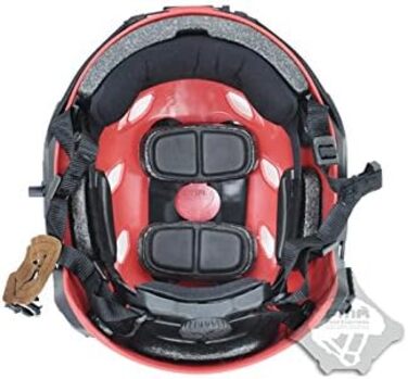 Універсальний тактичний легкий шолом OPS Fast Base ABS Jump Military RED L/XL TB285