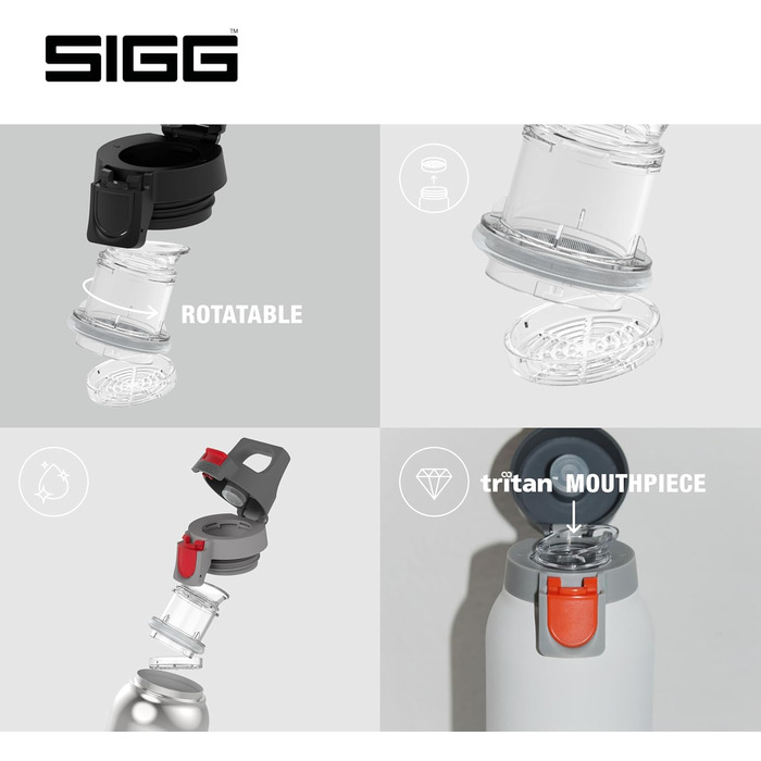 Ізольована пляшка для води - Термос для гарячої та холодної води One - З заварювачем для чаю - Герметична - Без BPA - Нержавіюча сталь 18/8 - 0,55 л Scarlet H&C ONE Light 0,55 л