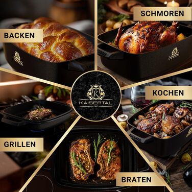 Чавунна жаровня з кришкою духовка - прибл. 6л чавунна каструля овальна - 7кг жаровня з кришкою індукційна - каструля з кришкою - к