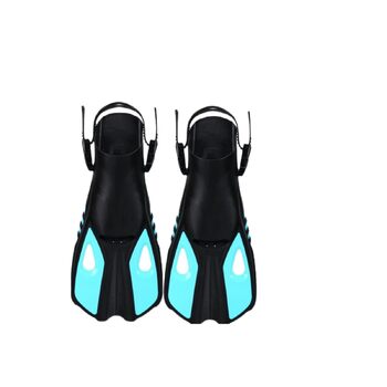 Ласти для дайвінгу, довжина 41,5 см, регульована пряжка, подвійний дренажний канал, нековзка конструкція для дайвінгу та водних видів спорту