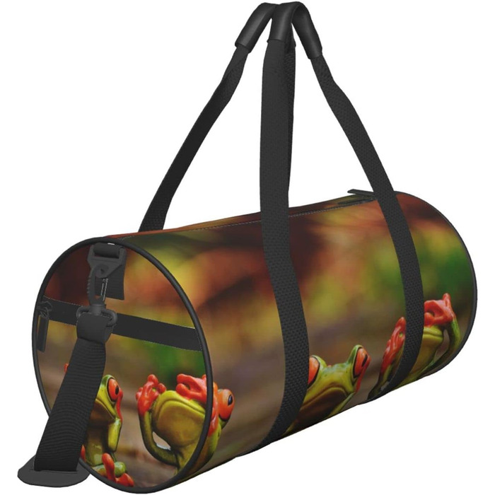 Дорожня сумка Веселі жабки, спортивна сумка для чоловіків та жінок, сумка-мішок для подорожей