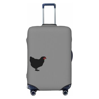 Чохол на валізу Чорний півень, еластичний, що миється, захисний чохол для багажу, для подорожей та роботи (для валіз розміром 45,7 - 81,3 см), чорний, великий розмір