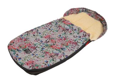 Муфта для ніг з овчини Ленні, квітково-сіра