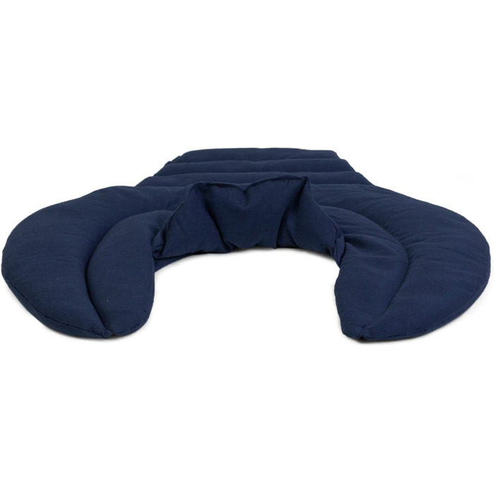 Подушка для шиї та шийного відділу хребта - шия плечі спина - темно-синя - подушка з органічної спельти - грілка для подушки для шиї - подушка для шиї та плечей - органічна спельта, темно-синя