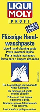 Рідина для миття рук LIQUI MOLY 3 л Догляд за шкірою Артикул 3365 (пачка з пастою для миття рук)