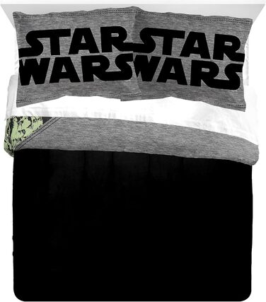 Комплект ковдри та наволочок Jay Franco Star Wars Comic Queen - надзвичайно м'яка дитяча постільна білизна - стійка до вицвітання