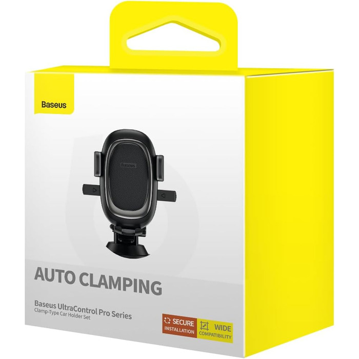 Автомобільний тримач для телефону Baseus UltraControl (чорний)