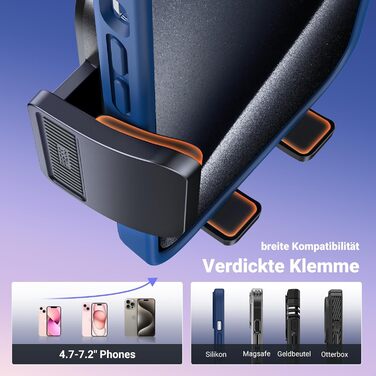 Тримач для мобільних телефонів автомобільний 2 в 1 Автомобільний тримач для мобільних телефонів з вентиляцією та присоскою Автомоб