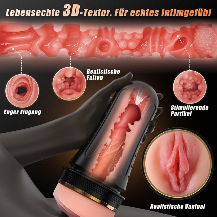 Еластичний мастурбатор Texidiy для чоловіків, з 3D-текстурою