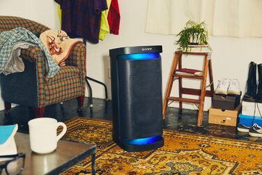 Потужна Bluetooth колонка для вечірок з всеспрямованим звуком, підсвічуванням і акумулятором на 25 годин (IPX4, MEGA BASS, функція