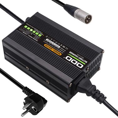 Зарядний пристрій QDD 58.8V 5A Li-ION з кількома захистами, підходить для літій-іонних акумуляторів 14S 52V, інтелектуальний зарядний пристрій